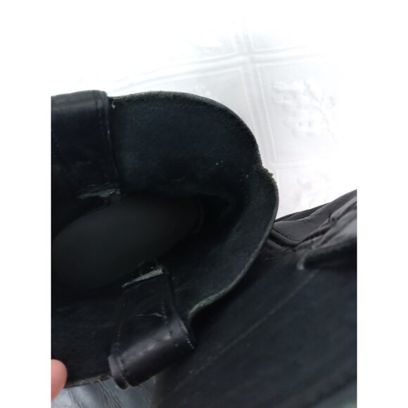 Justin Black Work Boots Measures 10. 5 conductor Oil Resistant READ description main image 10